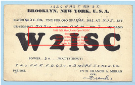 1936 Vintage Postcard Oper W2ISC FRANCIS MORAN 1 CENT BENJAMIN FRANKLIN ... - £643.40 GBP