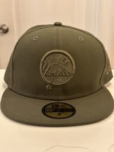 Yankees Logo Green Fitted Cap New Era Size 8 - £27.35 GBP