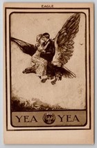 YEA FOE YEA Fraternal Order Of Eagles Couple On Flying Eagle Postcard N23 - £15.65 GBP
