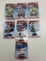 Set Of 7 Hot Wheels Jurassic World All in Protective Cases Exc - £16.04 GBP