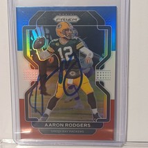 2020 Panini Select Aaron Rodgers Football Autographed signed Card COA NFL - $83.03