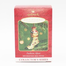 Hallmark 2001 &#39;Fashion Afoot&#39; Shoe 2nd In The Series -Porcelain Ornament... - $30.63
