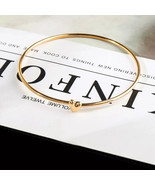 Vintage Women Trendy Love Heart Gold Plated Bangle Bracelet Hot Gift - €8,93 EUR