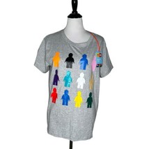 LEGO Collection X Target Women&#39;s T Shirt Colorful Minifigure Graphic Size XL NEW - £14.78 GBP