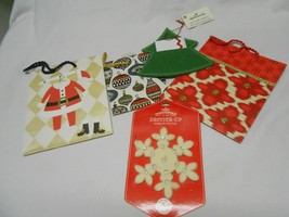 New lot Hallmark Christmas gift bags gift card holder &amp; plush Snowflake decor  - £6.22 GBP