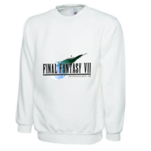 Final Fantasy VII Men&#39;s White Sweatshirt - £24.48 GBP