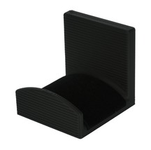 Velvet-Covered Curved Surface Adhesive-Mounted Gaming Headphone Holder (Black) - £11.98 GBP