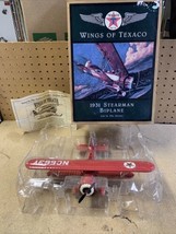 NEW! ~RARE~ Wings Of Texaco 1931 Stearman Biplane ERTL #3 Diecast Airplane Bank - £15.17 GBP