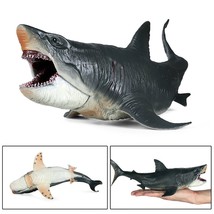 Megalodon Action Figure Classic Ocean Animals Big Shark Fish Model - £17.67 GBP