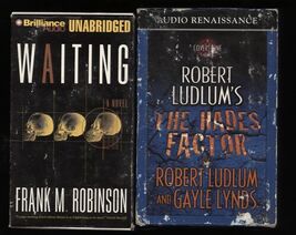lot of 2 * AUDIO BOOK Cassette * FRANK ROBINSON Waiting &amp; ROBERT LUDLUM ... - $4.90