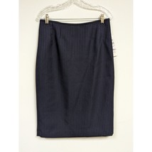 Evan-Picone Womens Suit Skirt Size 6 Navy Blue Park Avenue Pencil Lined - £11.96 GBP