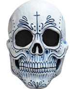 Mexican Catrin Day of the Dead Costume Latex Full Mask Cosplay Adult One... - $41.04 CAD