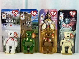 1999 TY BEANIE BABIES MCDONALDS INTERNATIONAL BEARS SET OF 4 NEW w/ ERRO... - £2,330.14 GBP