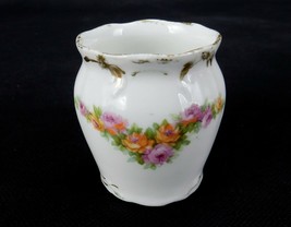Vintage Porcelain Toothpick Holder with Transfer Ware Floral Design  #TPK06 - $12.69