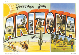 Postcard Greetings from Arizona F28 - £2.78 GBP