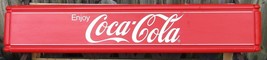 1980s Coca-Cola Plastic Machine Topper Advertising Display Sign 58&quot; Long  - £155.66 GBP