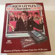 Rich Little's VCR Charades Game Board Game Parker Brothers Vintage 1985 - $19.47