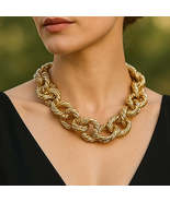 Chunky Gold Rope Chain Necklace - $21.14