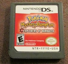 Nintendo Ds Game Pokemon Mystery Dungeon Explorers Of Darkness Tested &amp; Works - £54.75 GBP