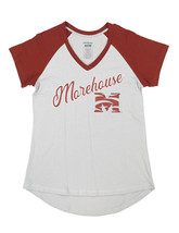 MOREHOUSE COLLEGE V-NECK TEE HBCU SHORT SLEEVES T-SHIRTS - £26.30 GBP