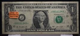 2013 $1.00 STAR NOTE  VERY RARE LOW RUN 250K GOOD CONDITION LOOK **** - $28.01