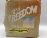 Vintage Kotex Freedom Maxi Pads 24 ct 1982 with Peach Protection Strip READ - $35.52
