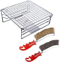 Folding Campfire Grill,Stainless Steel Grate Folding Camping Grill Portable - £33.80 GBP