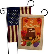 It&#39;s Autumn - Impressions Decorative USA Vintage - Applique Garden Flags Pack -  - £24.75 GBP
