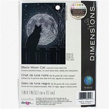 Midnight Feline Stitchcraft Kit - Embroidery Set for Black Cat Lovers, Vibrant M - $58.36