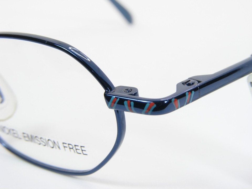 Vintage Opdo 5110-2 Blue / Red UNIQUE EYEGLASSES GLASSES METAL FRAME 40-19-125mm Item image 4