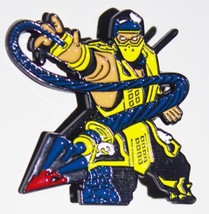 Mortal Kombat Video Game Scorpion Figure with Spear Metal Enamel Pin NEW UNUSED - £7.60 GBP