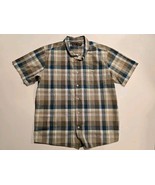 Mountain Hardwear Men&#39;s Shirt Size L Muti-color Plaid Button Up Short Sl... - $26.07