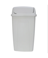 Mainstays 13 Gallon Trash Can, Plastic Swing Top Kitchen Trash Can, Gray - $23.29 CAD