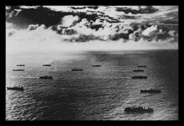 Liberty Ships in Convoy by U.S. Navy - Art Print - £17.48 GBP+