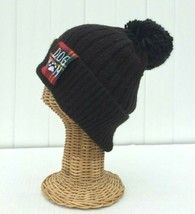 Dog Mom Rib Knit Beanie Hat With Pom Pom Soft Stretchy Ski Cap Black #Z ... - £18.87 GBP