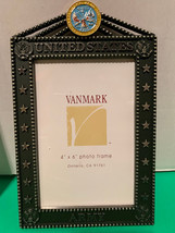 NIB -  United States ARMY 4&quot; x 6&quot; Metal Photo Picture Frame by Vanmark - £23.97 GBP