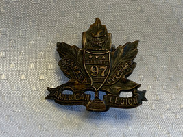 Vtg Rare American Legion Canada Overseas Hat Pin Jewelry Military Volunteers - £39.83 GBP