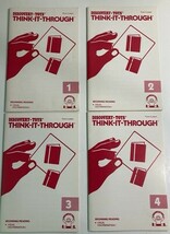 Discovery Toys Think It Through Tile Set Books 1 2 3 4 Lot Phonics Fun 5... - $10.88