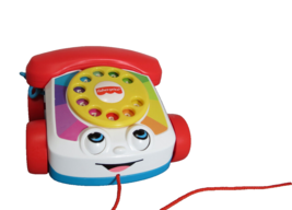 Fisher-Price Chatter Phone Rotary Stylel Toy with String Toddler Pull Toy - $6.80
