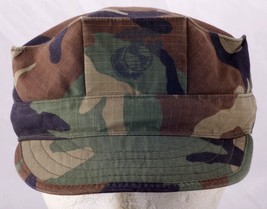 Military Issue Camouflage Utility Cap w/ Insignia Type I size small hat - £9.31 GBP