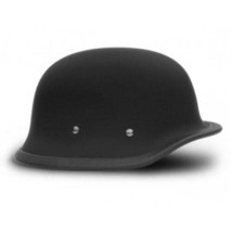 MOTORCYCLE GERMAN HELMET FLAT BLACK NON DOT HELMET NGH-FB - $49.95