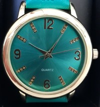 AVON FALL INTO COLOR WATCH &quot;PEACOCK TEAL&quot; (Quartz movement, Strap Band) ... - £14.81 GBP
