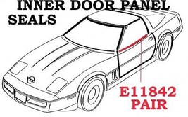 1984-1989 Corvette Seals Inner Door Panel Pair - £54.71 GBP