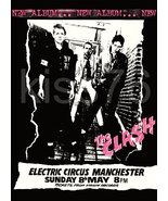 The Clash 24 X 33 RP Concert Poster - 1977 AT THE ELECTRIC CIRCUS MANCHE... - £35.97 GBP