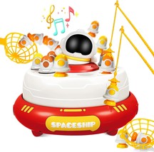 Pop Up Toy Rocket Board Games Fun Family and Preschool Kids Board Game Music Toy - £43.96 GBP