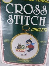 Vintage Designs for the Needle Counted Cross Stitch circlets Sled and Boy Style  - £15.81 GBP