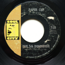 The 5th Dimension – Paper Cup / Poor Side Of Town - 45 rpm Vinyl 7&quot; Single 760 - £3.96 GBP