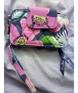 Vera Bradley Jazzy Blooms Wallet/Wristlet Front Snap &amp; Around Zip ID &amp; C... - €14,37 EUR
