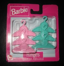 Vintage 90s Barbie Doll Toy Hangers Clip-On Hangers Unopened Package - £15.73 GBP