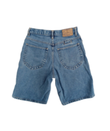 Women Size 31 Legend George Button Fly Blue Denim Bermuda Shorts High Wa... - $19.47 CAD